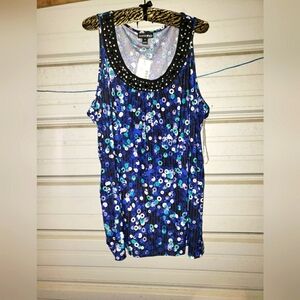 NEW Fashion Bug 2X Plus Size Tank top bling women's shirt summer